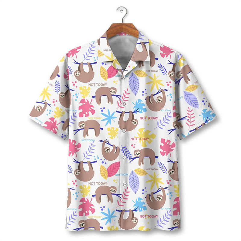 Street Fashion Australia - Australia Sloth Hawaiian Shirt For Men