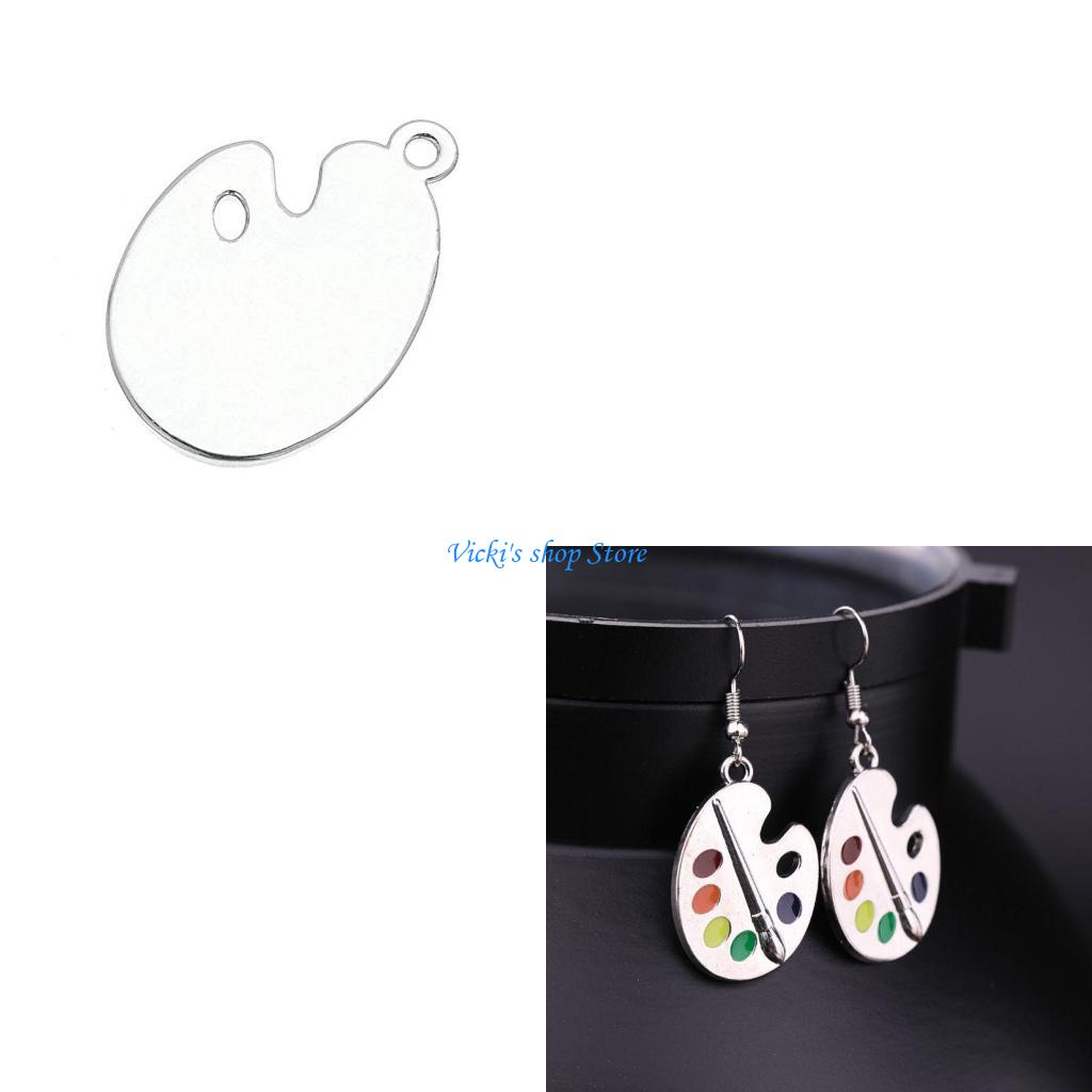 Street Fashion Color Palette - Creative Paint Brush Colorful Palette Necklace