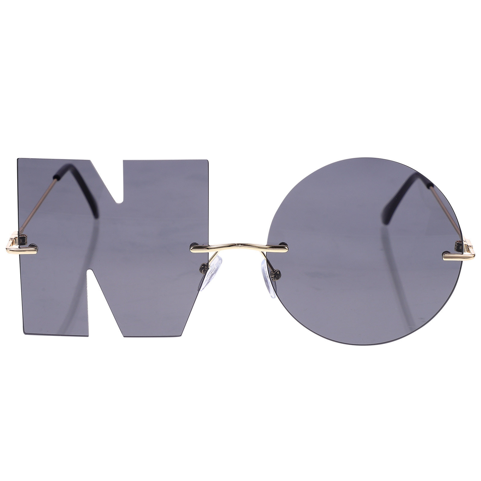 Street Fashion Photoshoot - 1Pair Fashion Sunglasses Creative Letter Design