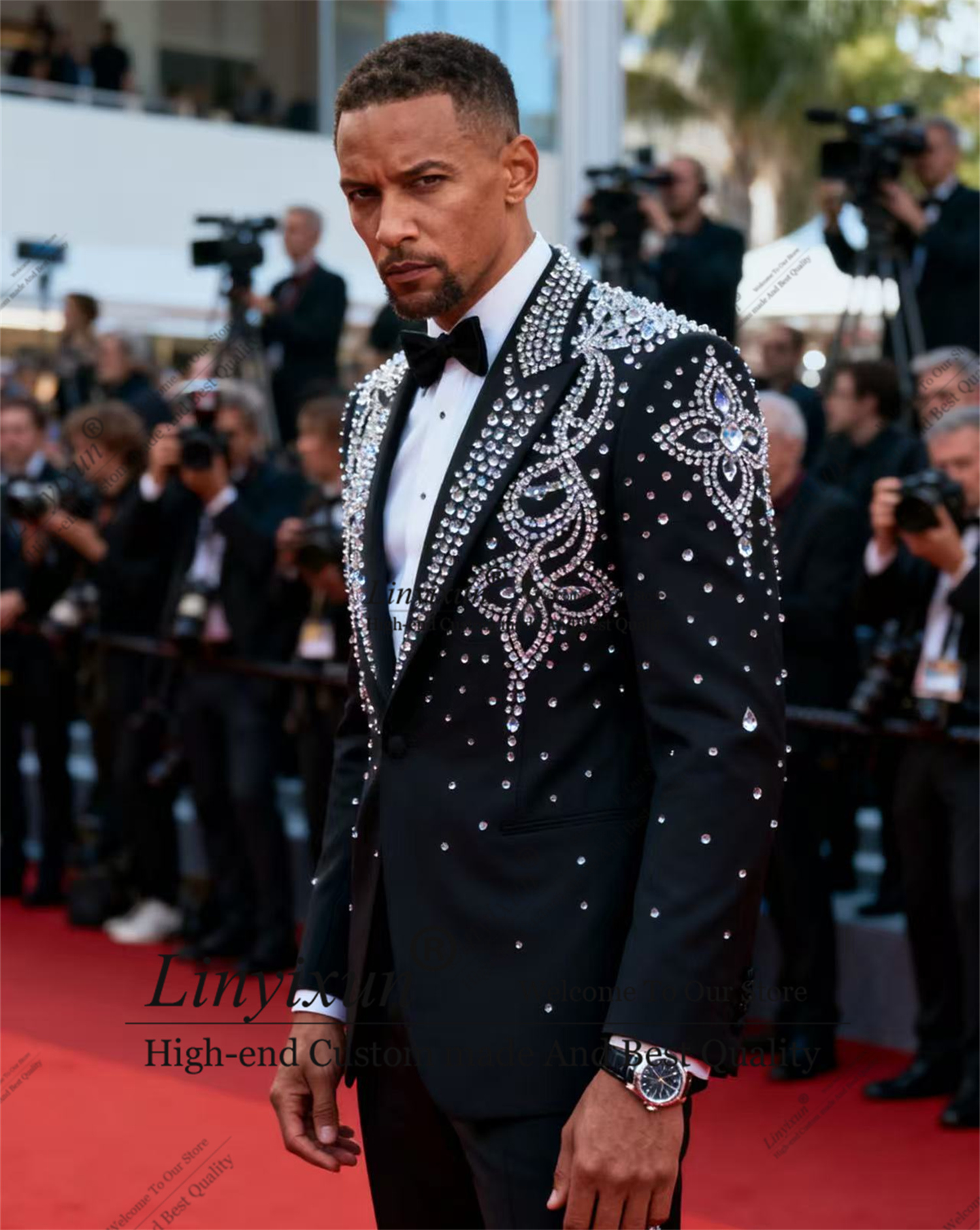 Parade Fashion Street - Sparkly Beaded Crystal Men's Tuxedo Suit