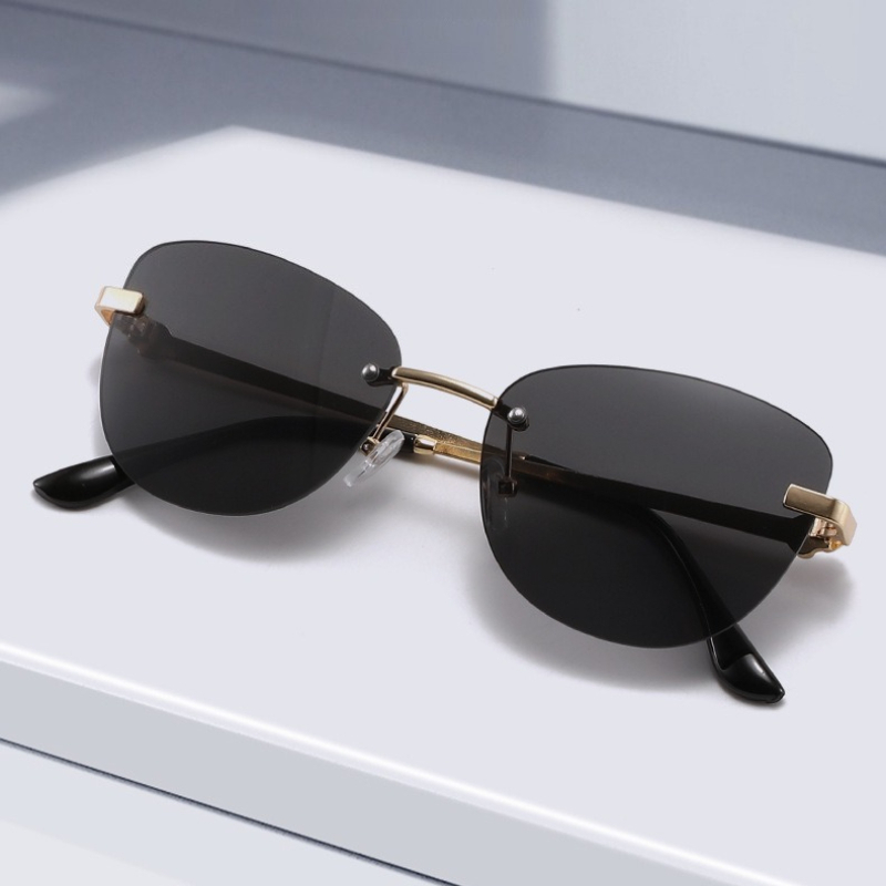 2026 New Vintage Retro Rimless - Street Fashion Photoshoot reseña y precio