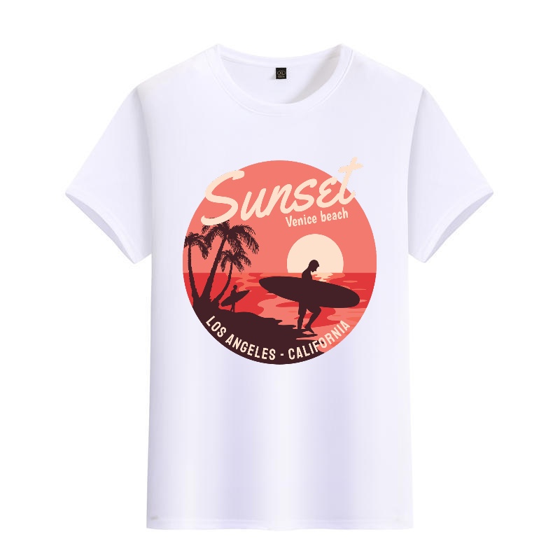 Men's Black Round-Neck Short-S - Street Fashion Venice reseña y precio