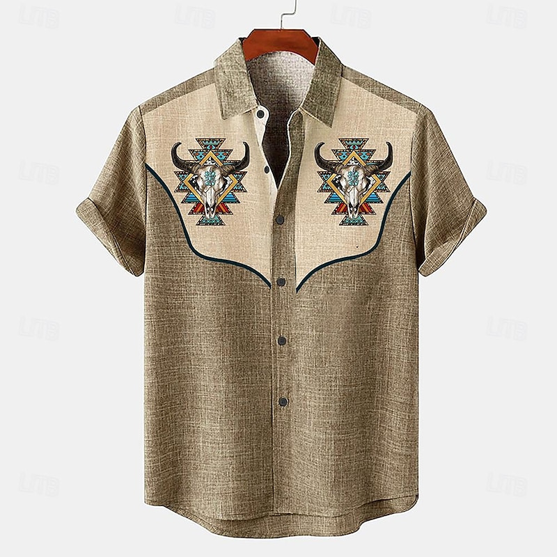 Linen Men's Shirt Short Sleeve - Parade Fashion Street reseña y precio
