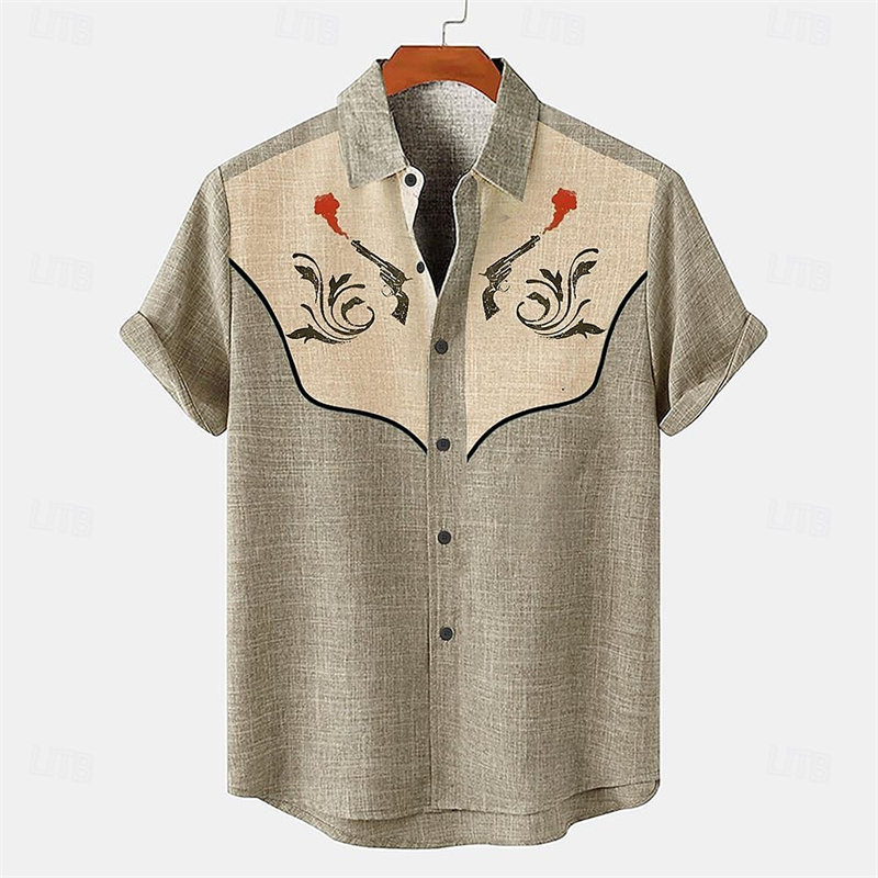 Linen Men's Shirt Short Sleeve - Parade Fashion Street reseña y precio