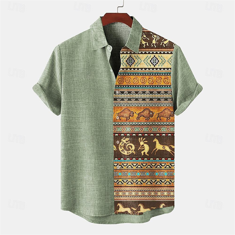 Linen Men's Shirt Short Sleeve - Parade Fashion Street reseña y precio