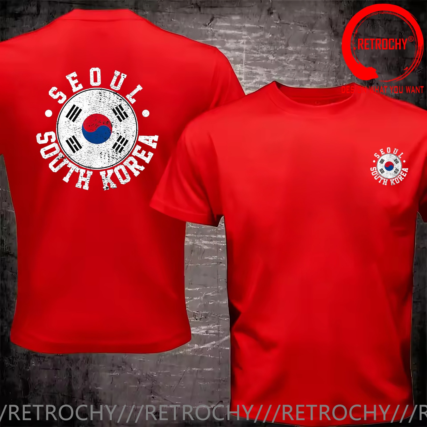 Funny Design Vintage Distresse - Street Fashion Seoul reseña y precio