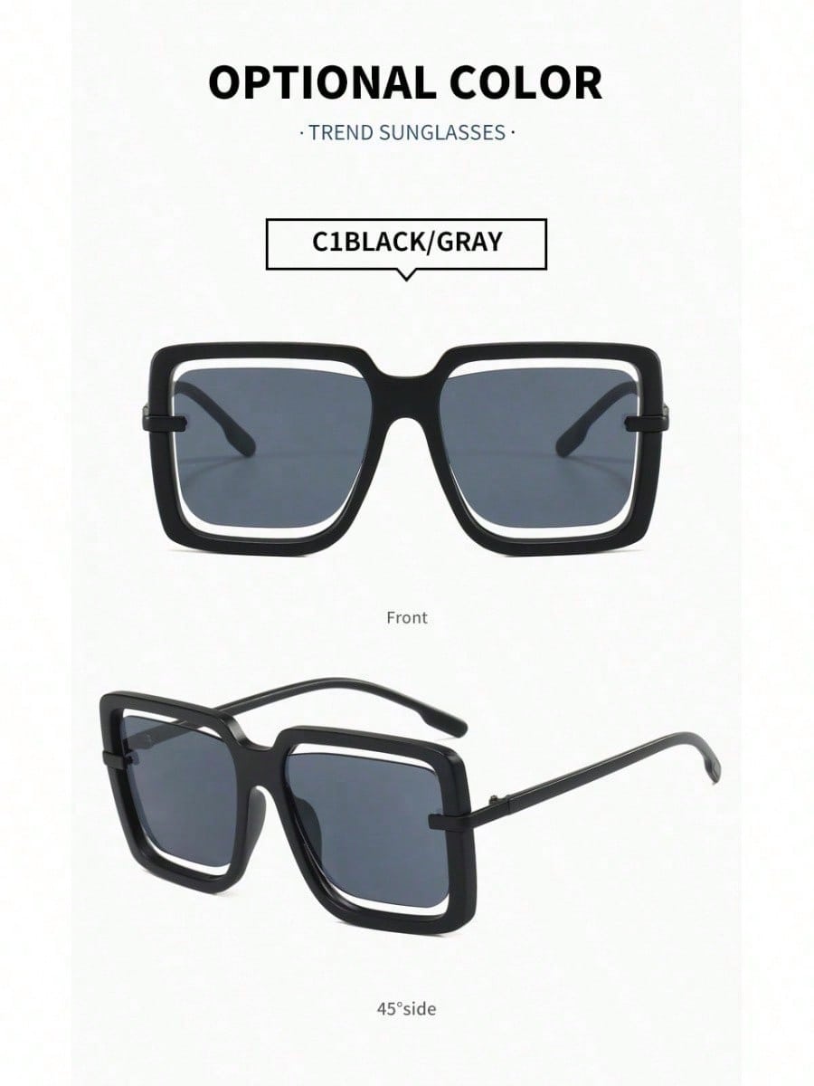 Pair Of Women's Oversized Blac - Street Fashion Photoshoot reseña y precio