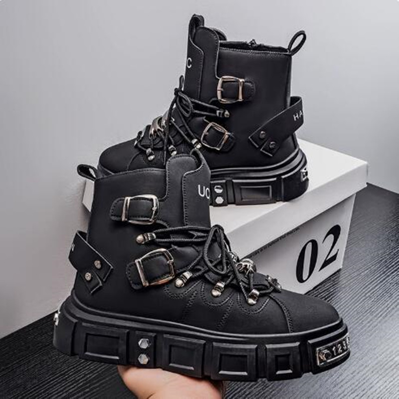 Luxury Rivet Black High top Sn - Street Fashion Luxury reseña y precio