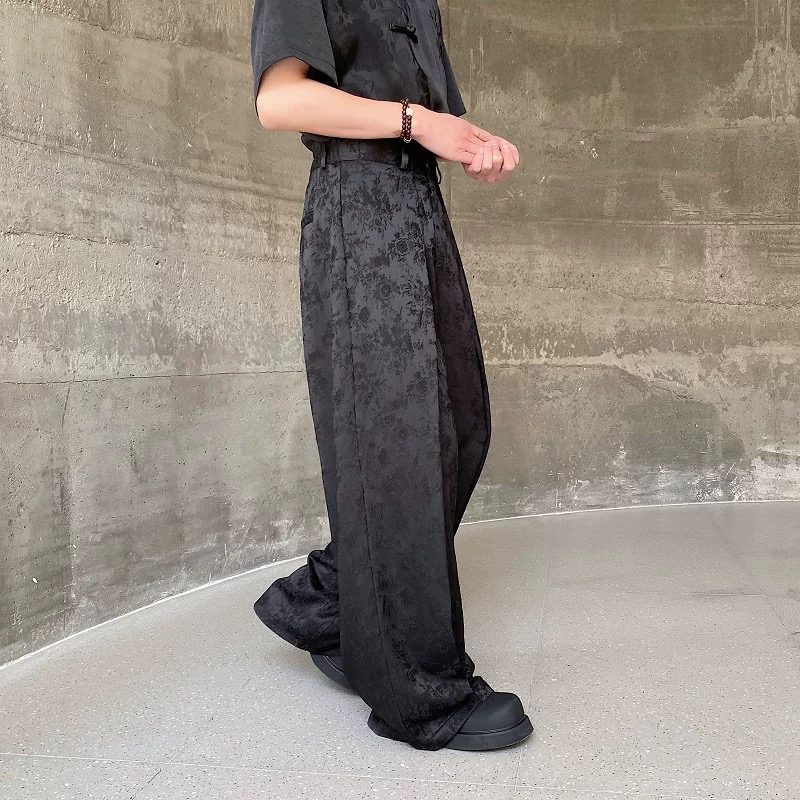 Men Chinese Style Wide Leg Pan - Street Fashion In Chinese reseña y precio