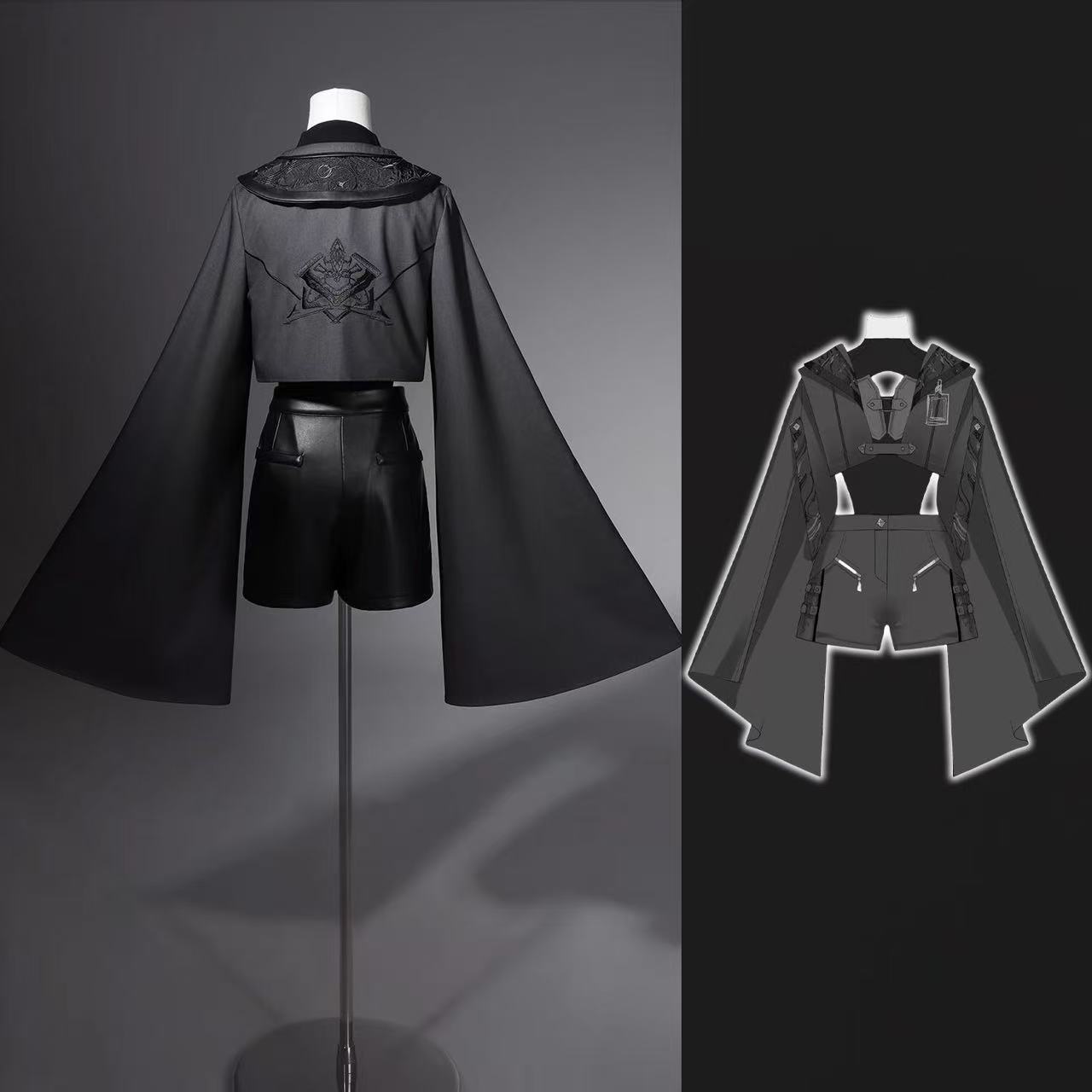 Dark Black Gothic Costume Wome - Street Fashion In Chinese reseña y precio
