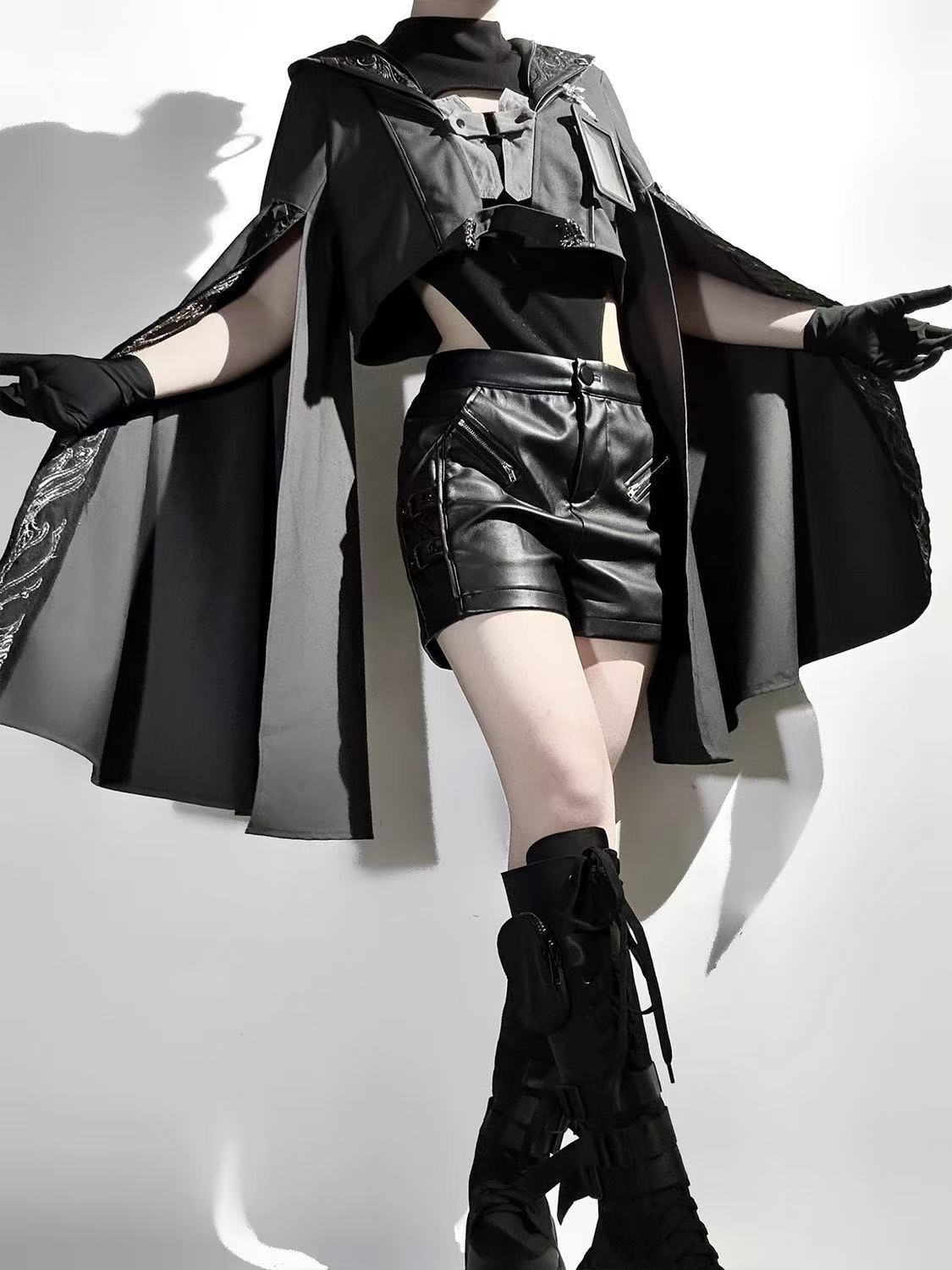 Dark Black Gothic Costume Wome - Street Fashion In Chinese reseña y precio