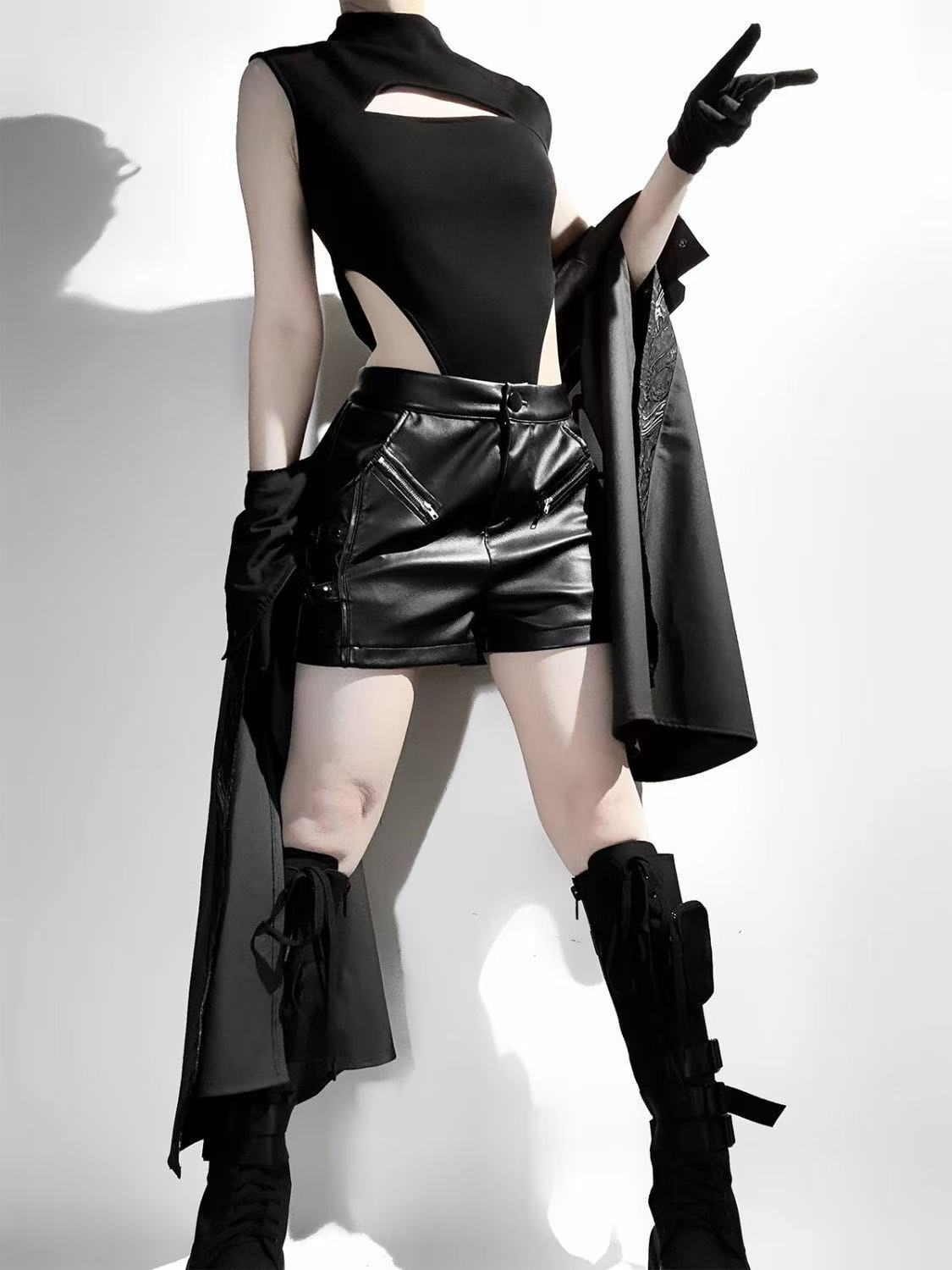 Dark Black Gothic Costume Wome - Street Fashion In Chinese reseña y precio