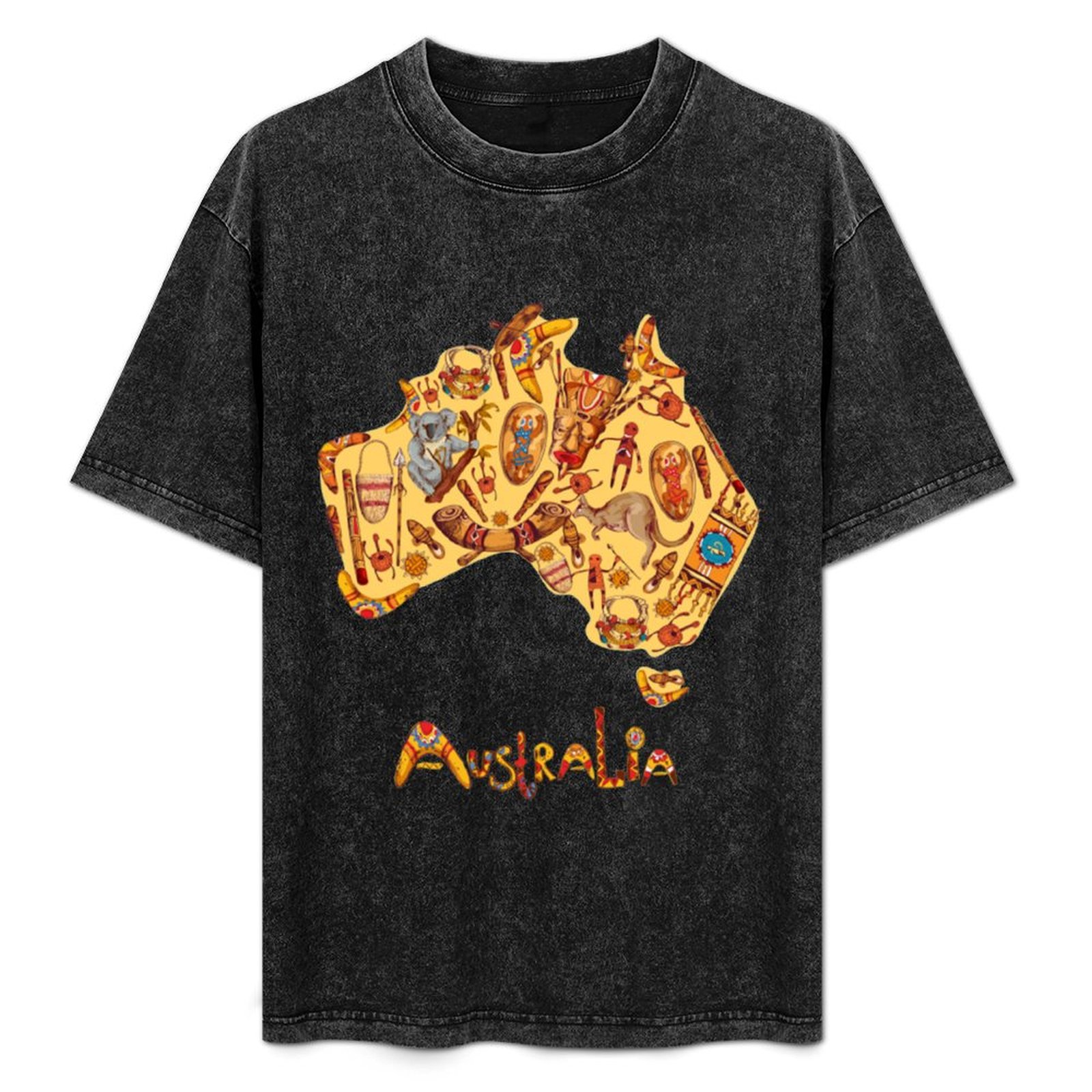 Aboriginal Flag Aboriginal Map - Street Fashion Australia reseña y precio