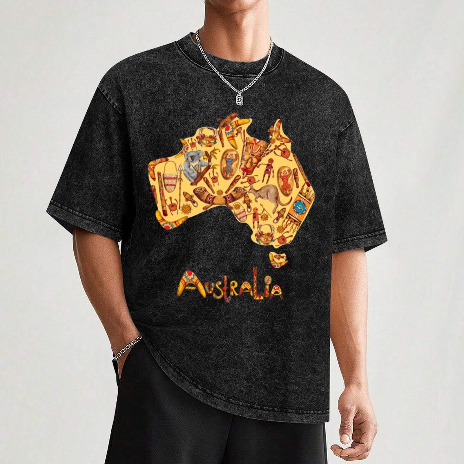 Aboriginal Flag Aboriginal Map - Street Fashion Australia reseña y precio