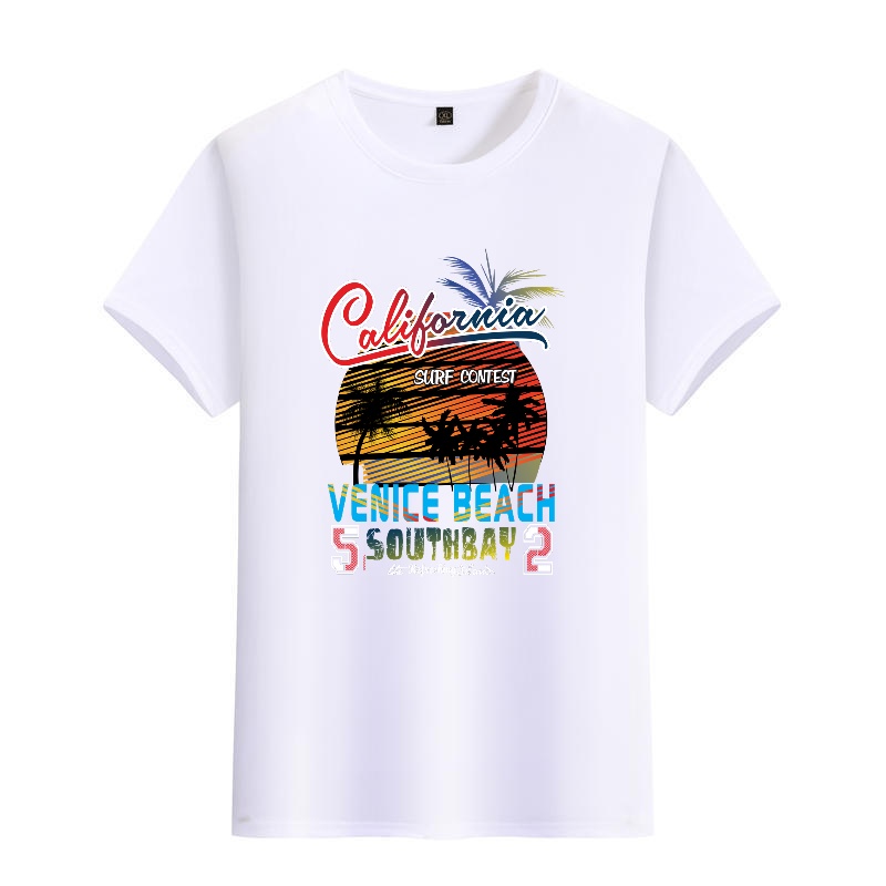 Men's Black Round-Neck Short-S - Street Fashion Venice reseña y precio