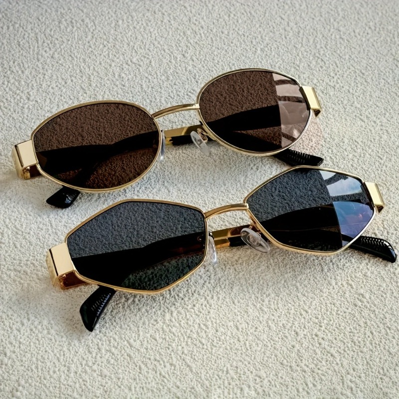 2pcs Summer Trendy Glasses Set - Street Fashion Photography reseña y precio