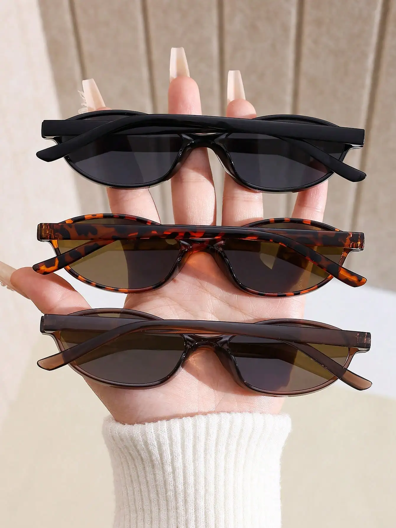 1 Pair Retro Geometric Full Fr - Street Fashion Photography reseña y precio