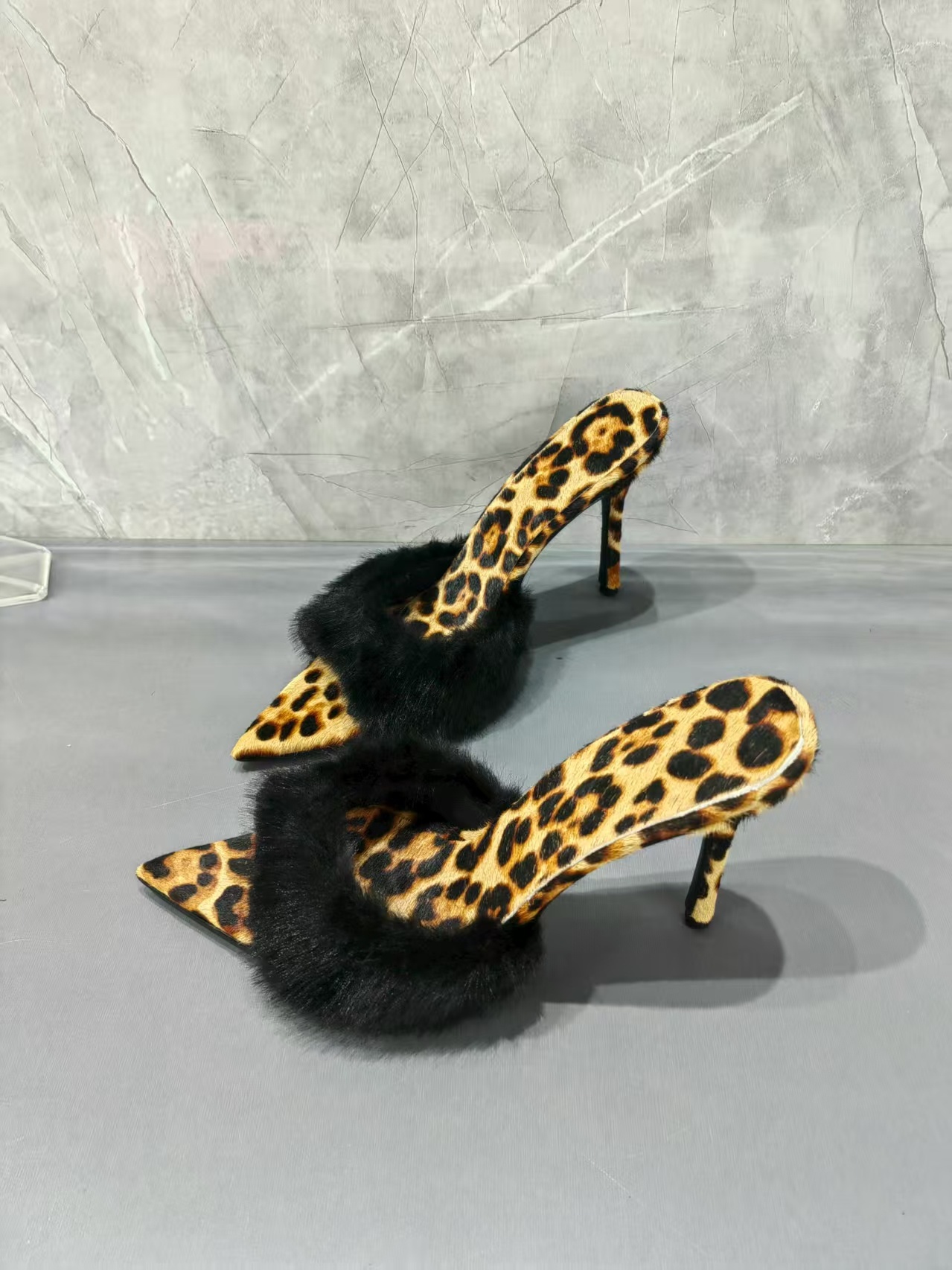 Leopard Print Fur Trim Women S - Street Fashion Luxury reseña y precio
