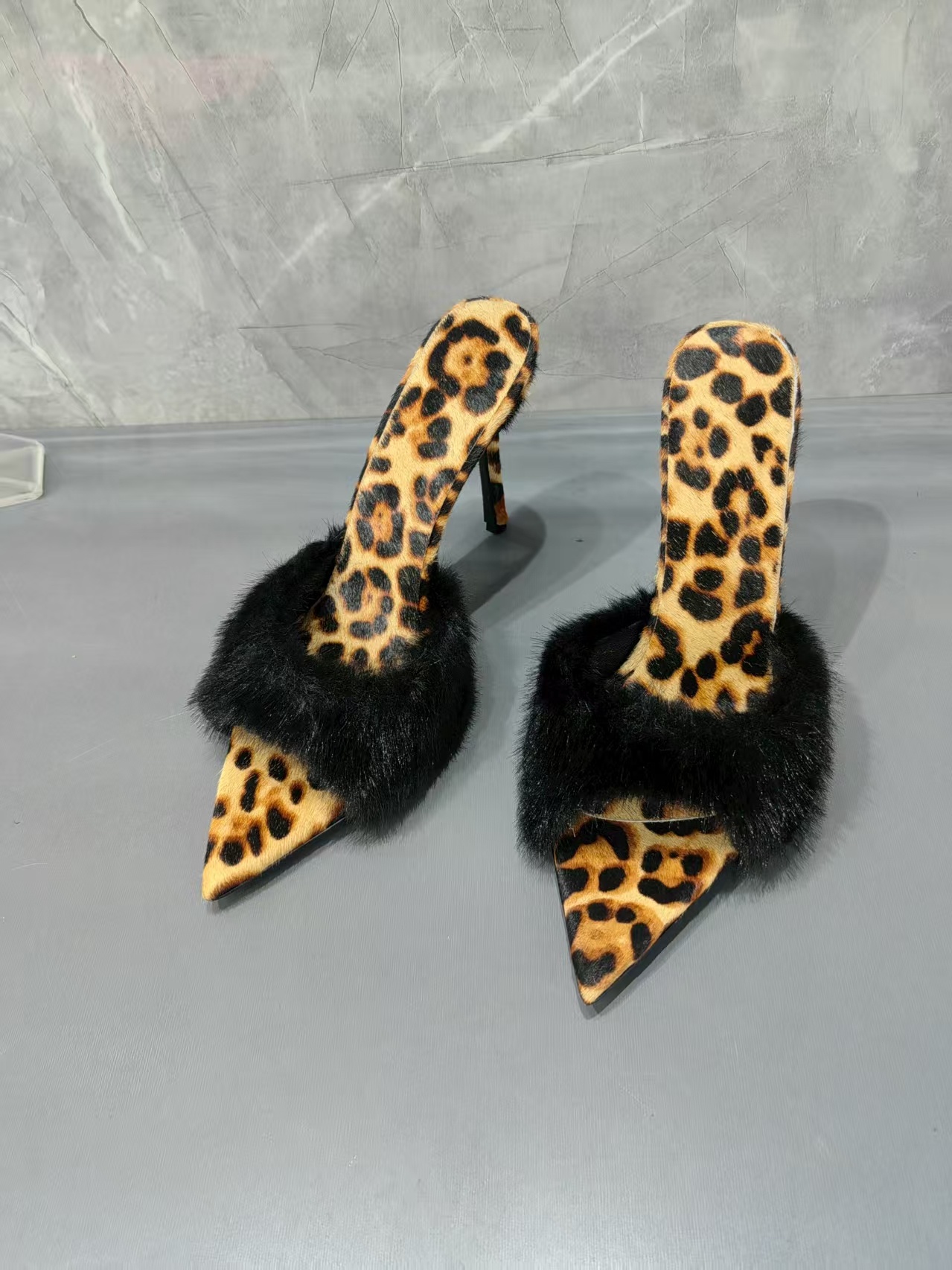 Leopard Print Fur Trim Women S - Street Fashion Luxury reseña y precio