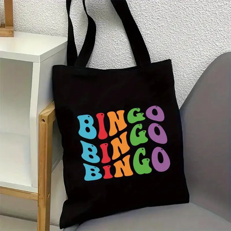 Stylish Colorful Bingo Night T - Tote Bag Canvas Print reseña y precio