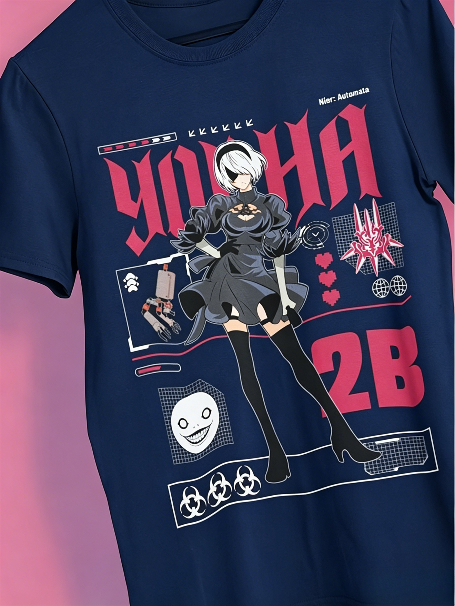 N-N Ier AUTOMATA Unisex T-shir - Street Fashion Videos reseña y precio
