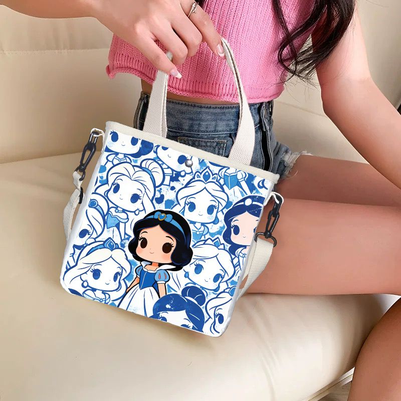 Cartoon snow white Characters  - Tote Bag Canvas Print reseña y precio