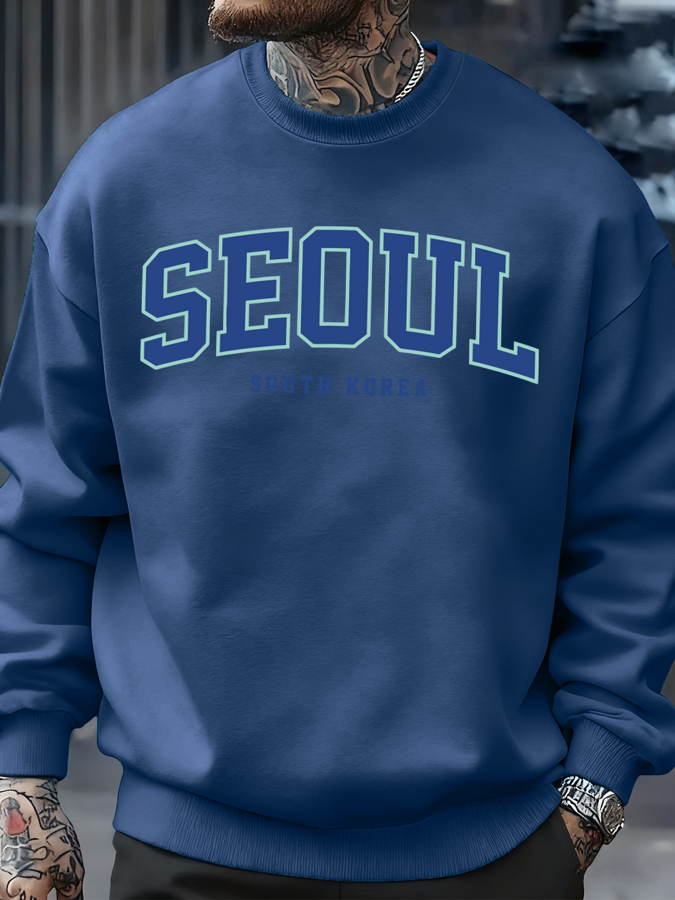 Seoul South Korea Print Men Pu - Street Fashion Seoul reseña y precio