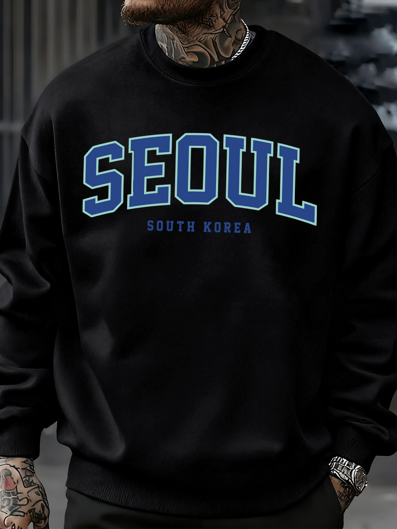 Seoul South Korea Print Men Pu - Street Fashion Seoul reseña y precio