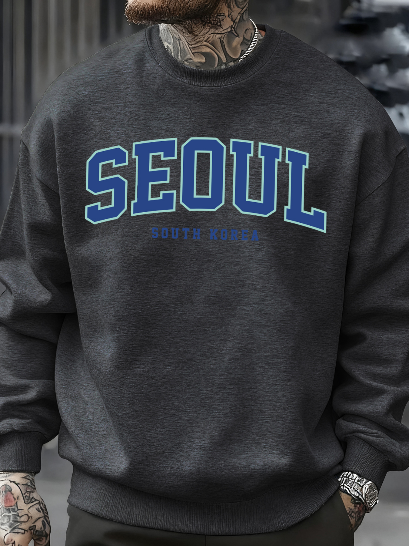 Seoul South Korea Print Men Pu - Street Fashion Seoul reseña y precio