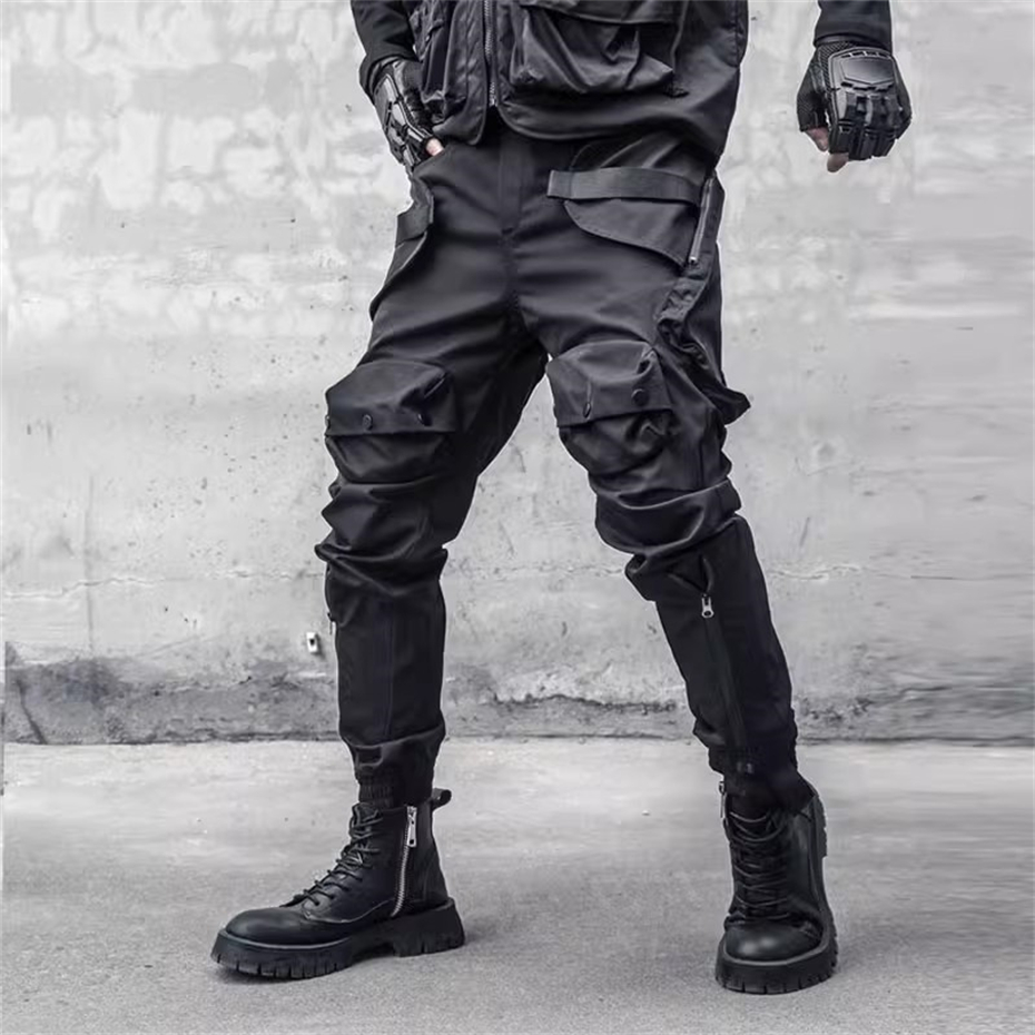 Men Y2K Cargo Pants Zipper Poc - Techwear Pants Tactical reseña y precio