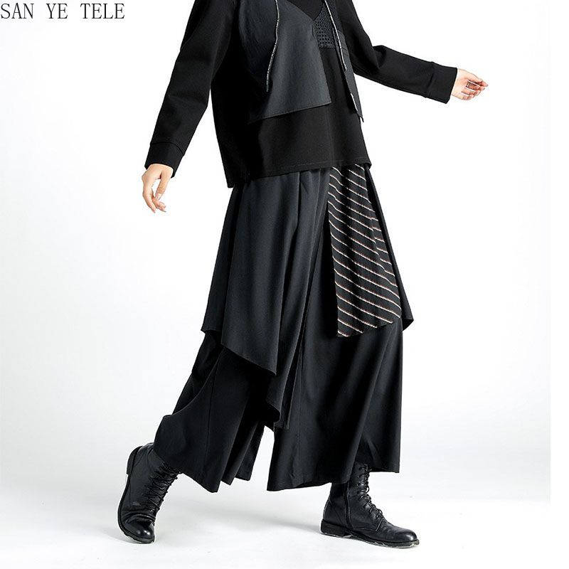 Men Black Irregular Pants Japa - Street Fashion In Japanese reseña y precio