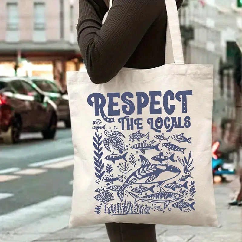 Respect The Locals Tote Bag Re - Tote Bag Canvas Print reseña y precio