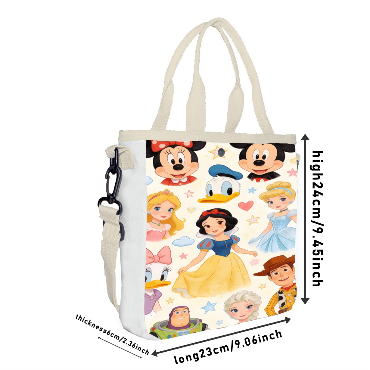 Multifunctional Princess Tote  - Tote Bag Canvas Print reseña y precio
