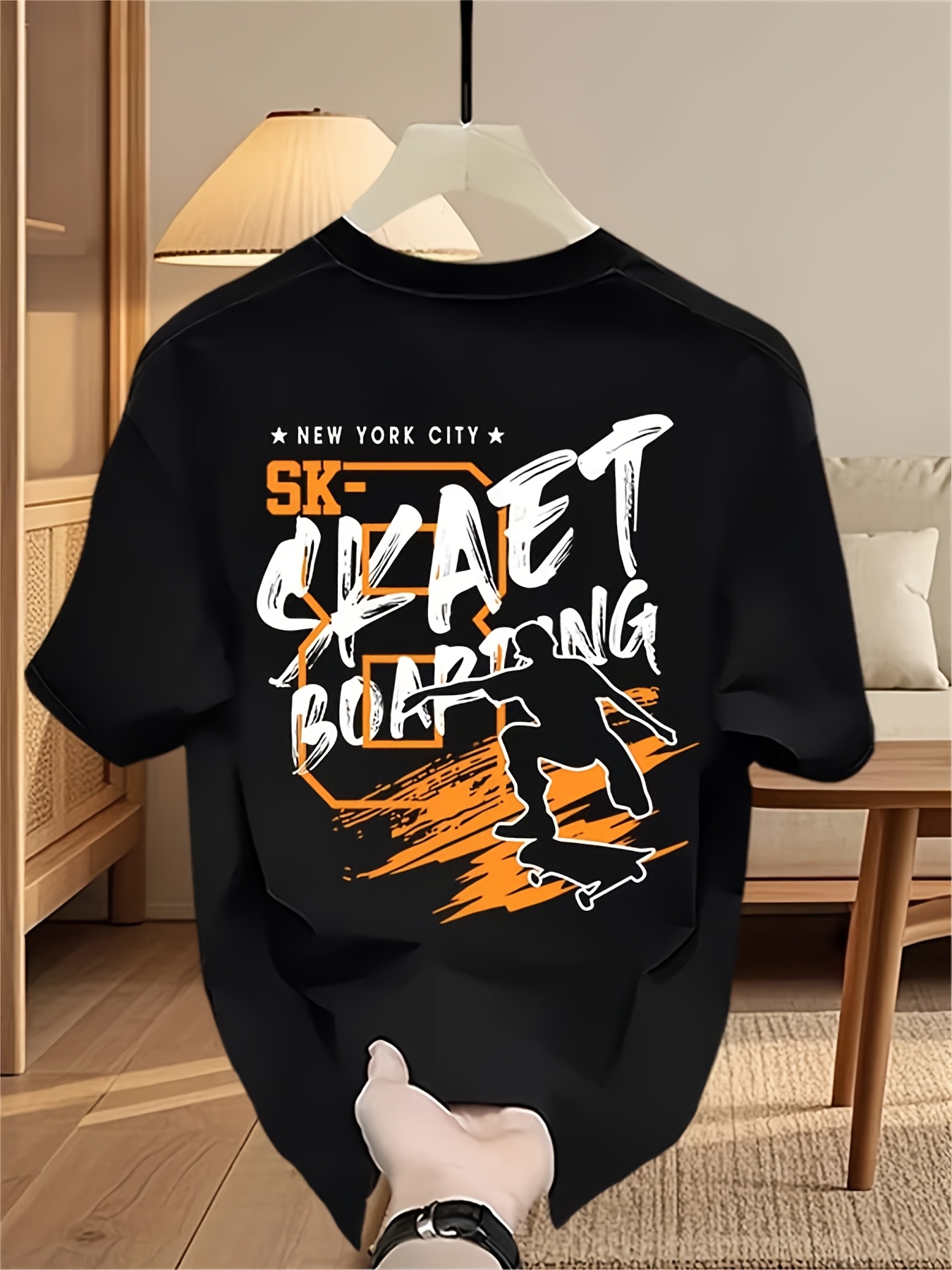 Blu Graphic Tee Men's Summer 1 - Street Fashion In Japanese reseña y precio