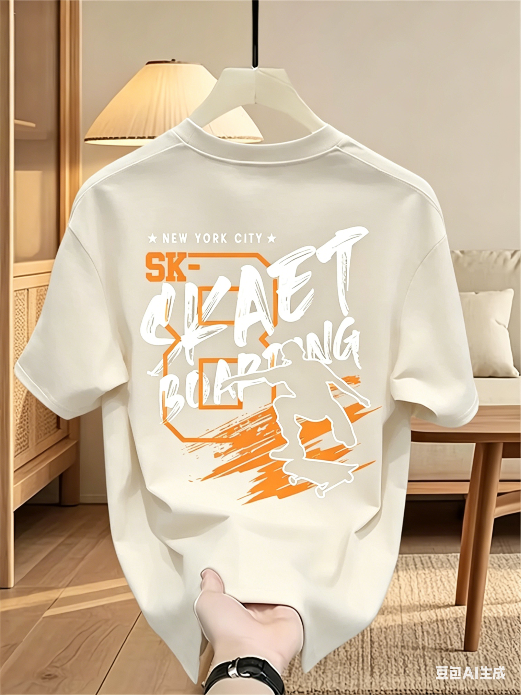 Blu Graphic Tee Men's Summer 1 - Street Fashion In Japanese reseña y precio