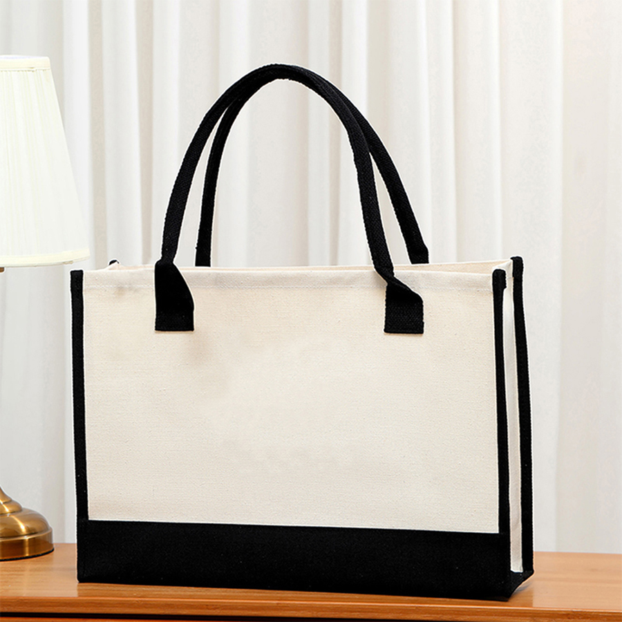Cartoon-printed light white ca - Tote Bag Canvas Print reseña y precio