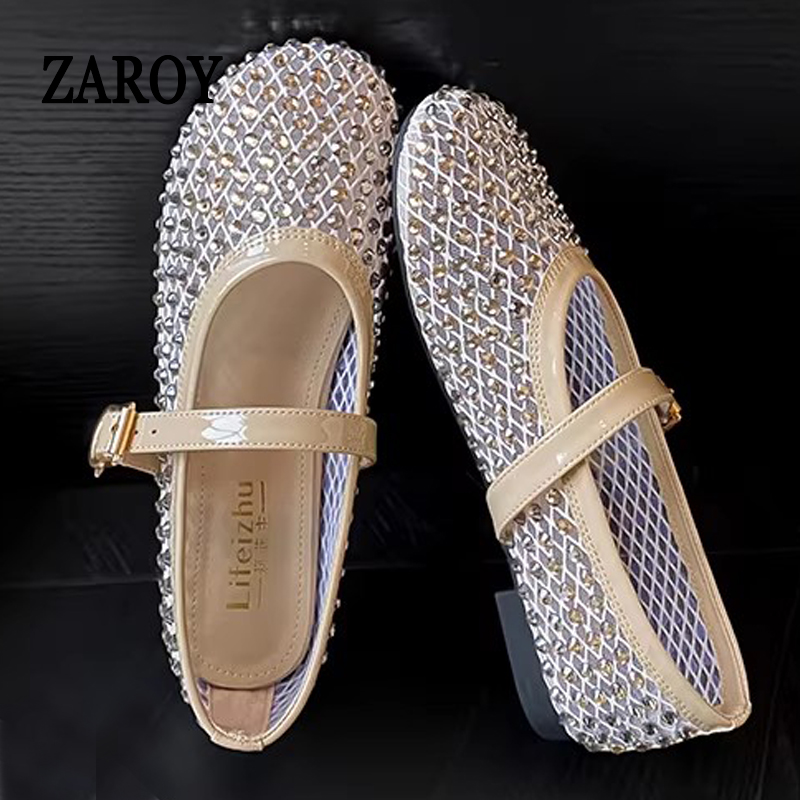 ZAROY Rhinestone Mesh Ballet F - Street Fashion Luxury reseña y precio