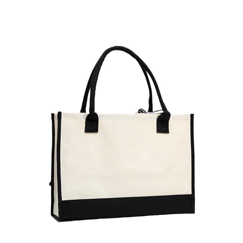 Leather letter print tote bag, - Tote Bag Canvas Print reseña y precio