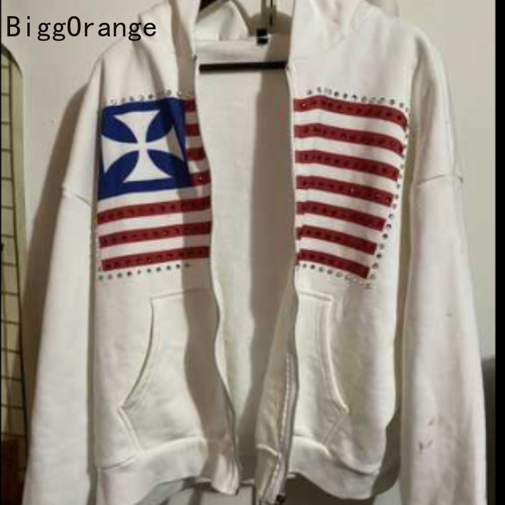 Sweatshirt coat rhinestone emb - Street Fashion Elements reseña y precio