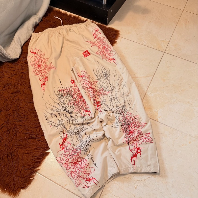 Harajuku Red Spider Lily Print - Street Fashion In Japanese reseña y precio