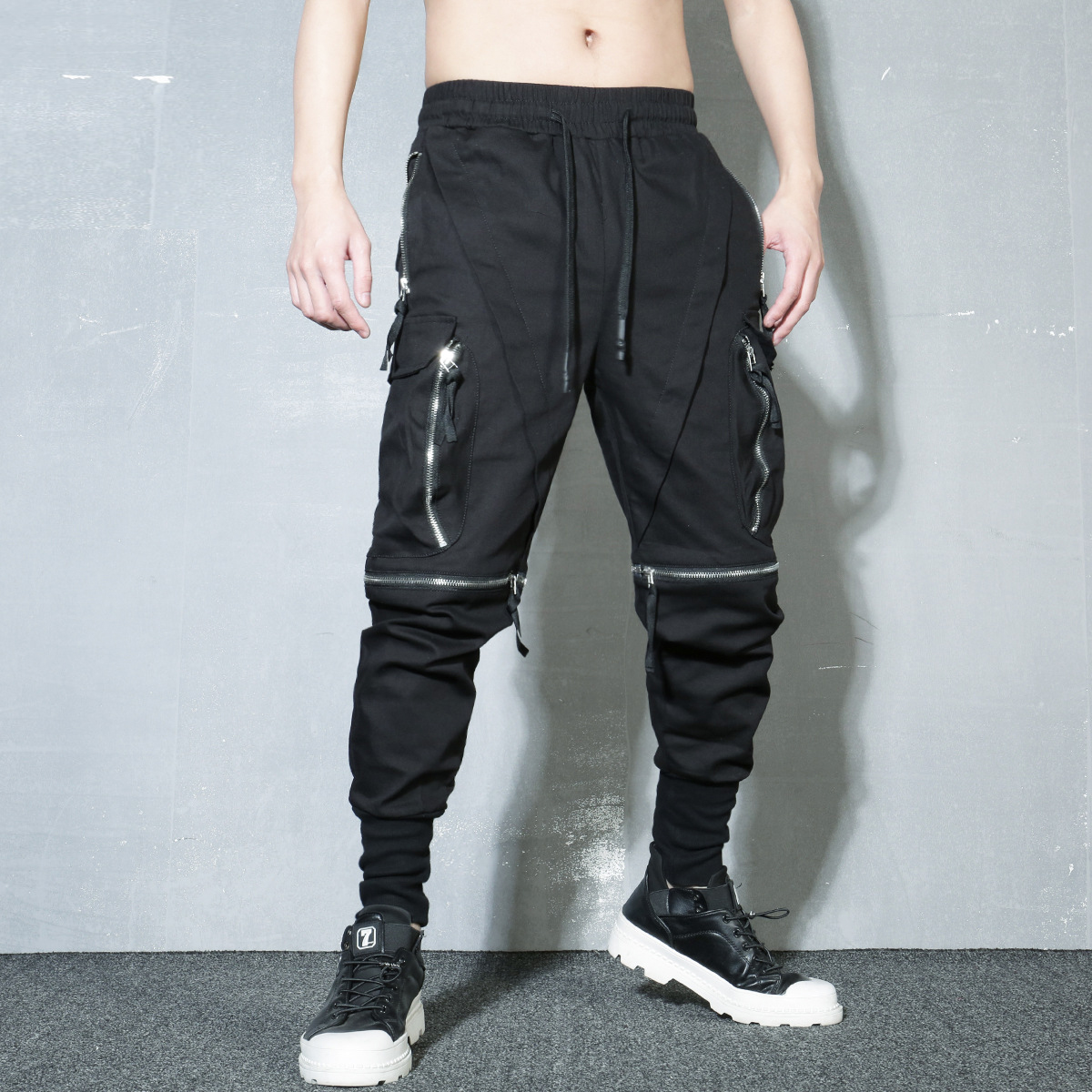Detachable Black Cargo Pants M - Techwear Pants Tactical reseña y precio