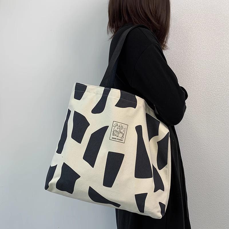 Canvas Tote Bag Irregular Blac - Tote Bag Canvas Print reseña y precio