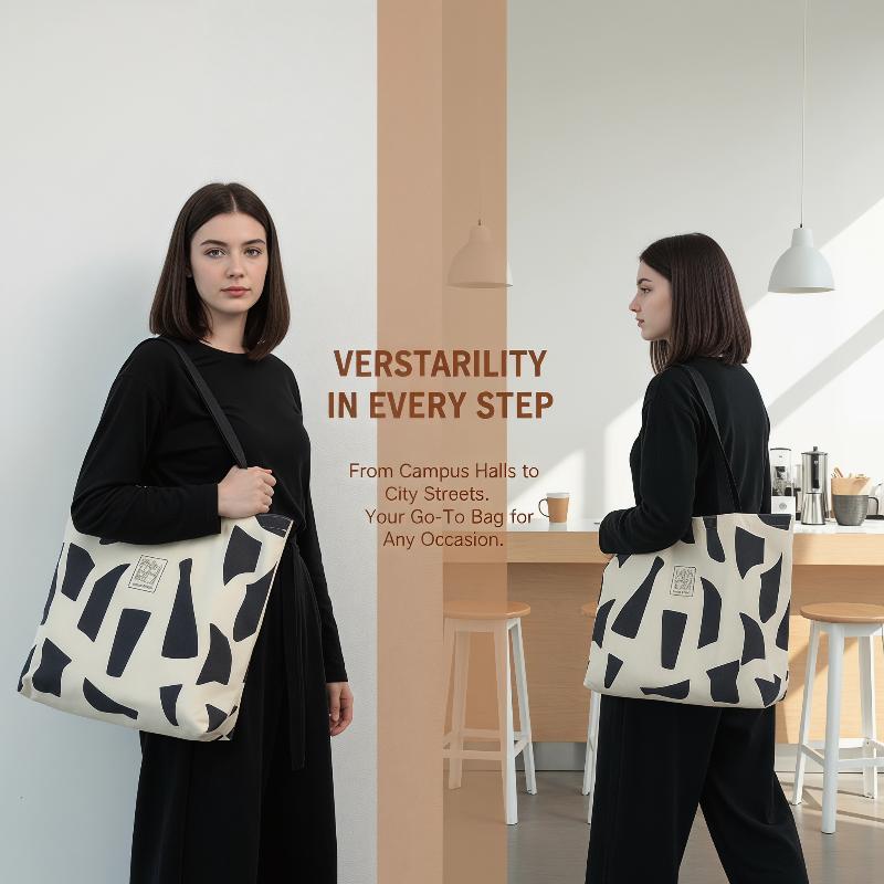 Canvas Tote Bag Irregular Blac - Tote Bag Canvas Print reseña y precio