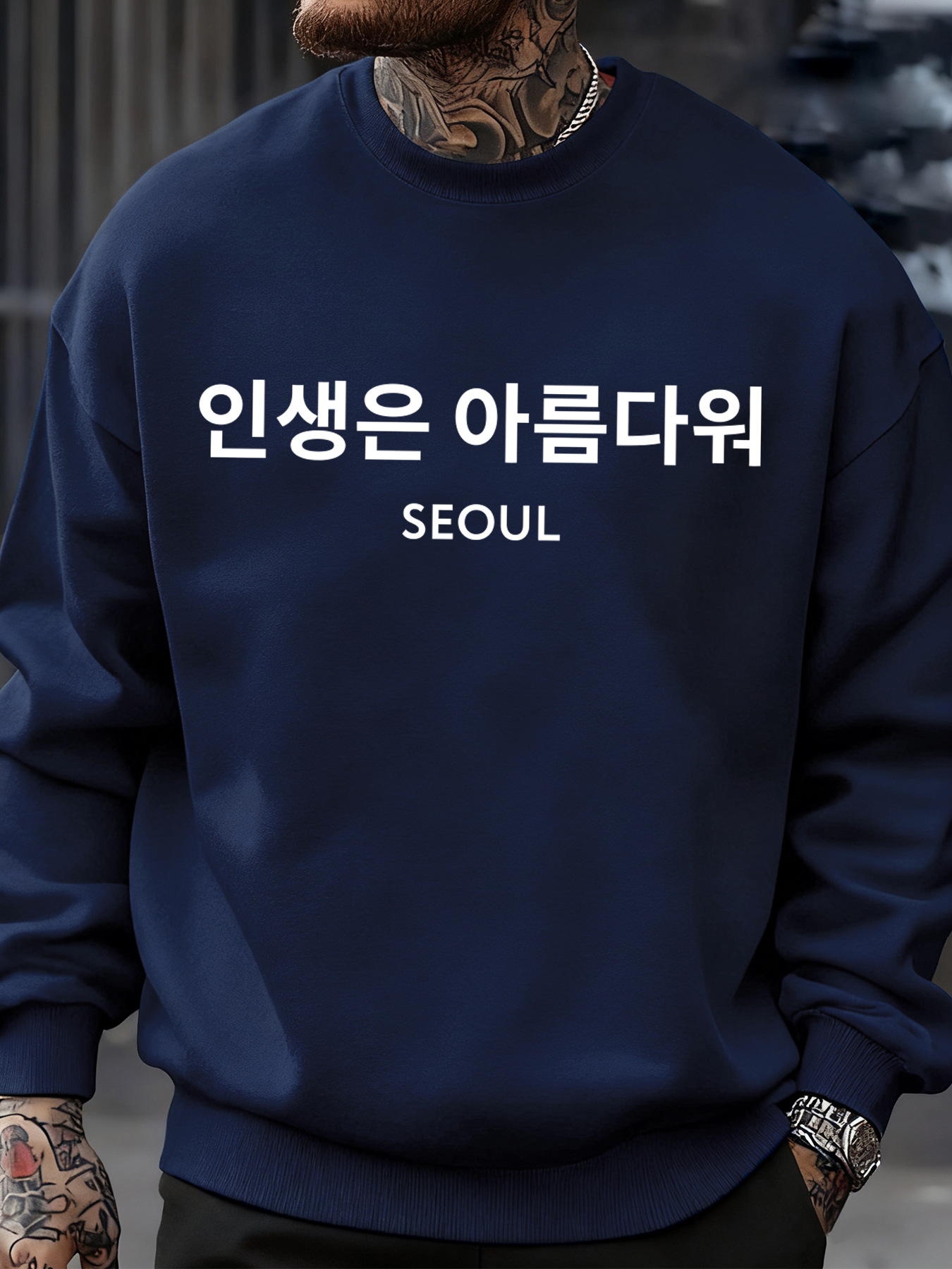Seoul Korea Letter Print Men S - Street Fashion Seoul reseña y precio