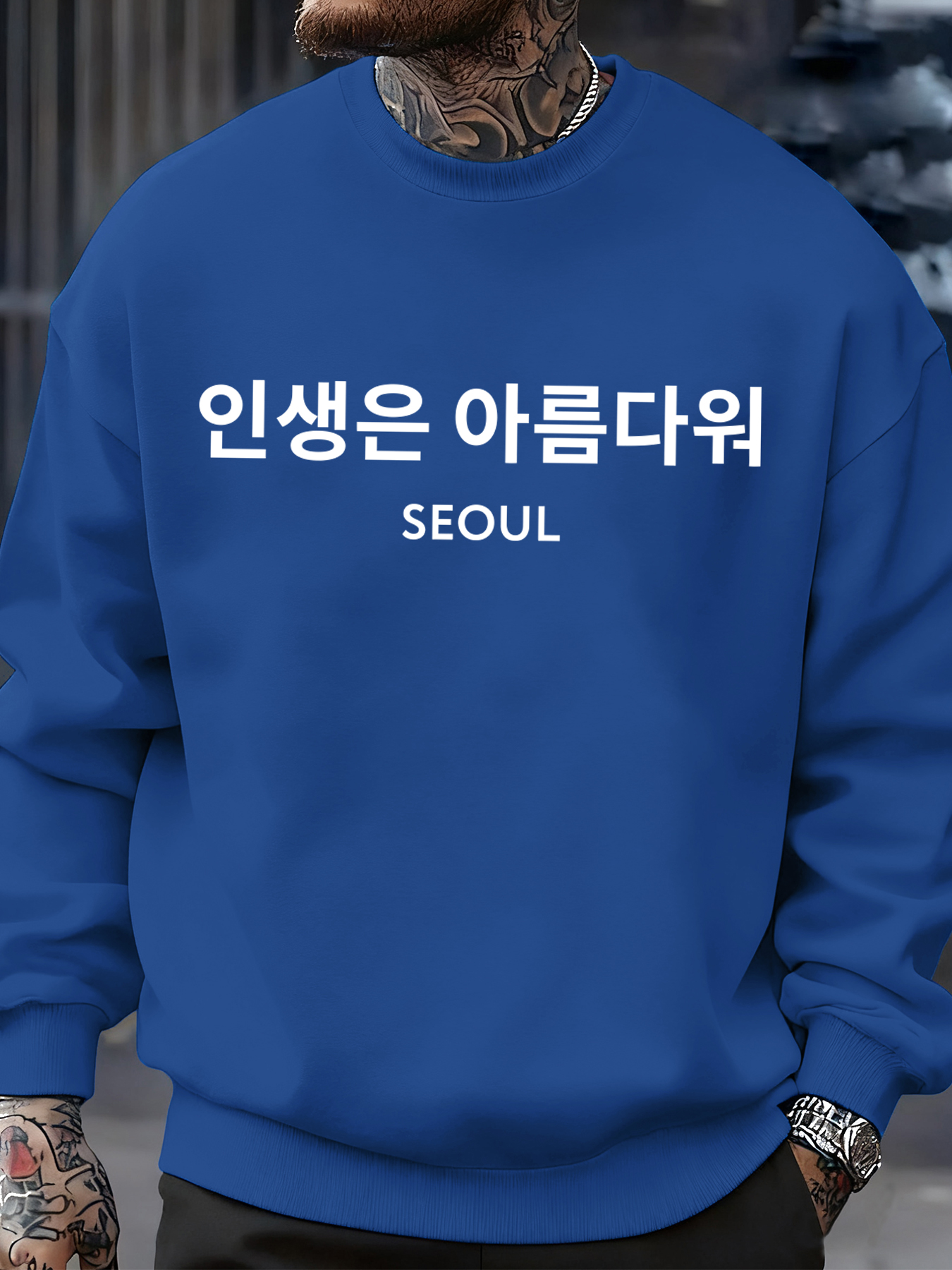 Seoul Korea Letter Print Men S - Street Fashion Seoul reseña y precio