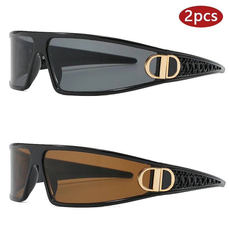 2pcs Luxury Headband Sunglasse - Street Fashion Photography reseña y precio