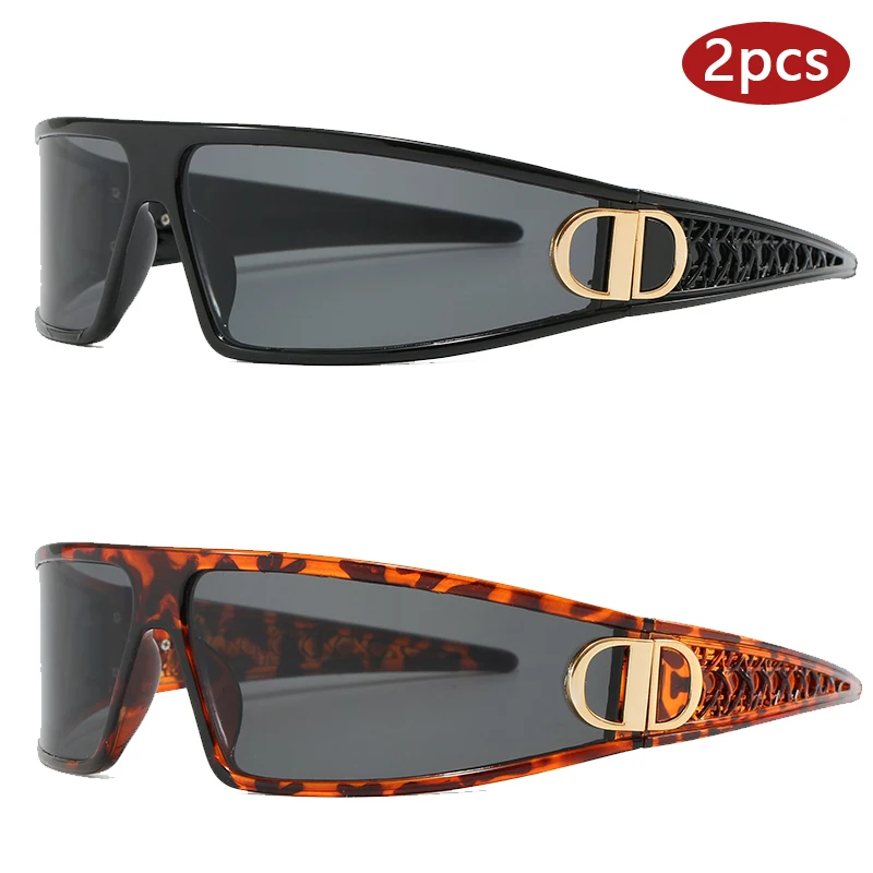2pcs Luxury Headband Sunglasse - Street Fashion Photography reseña y precio