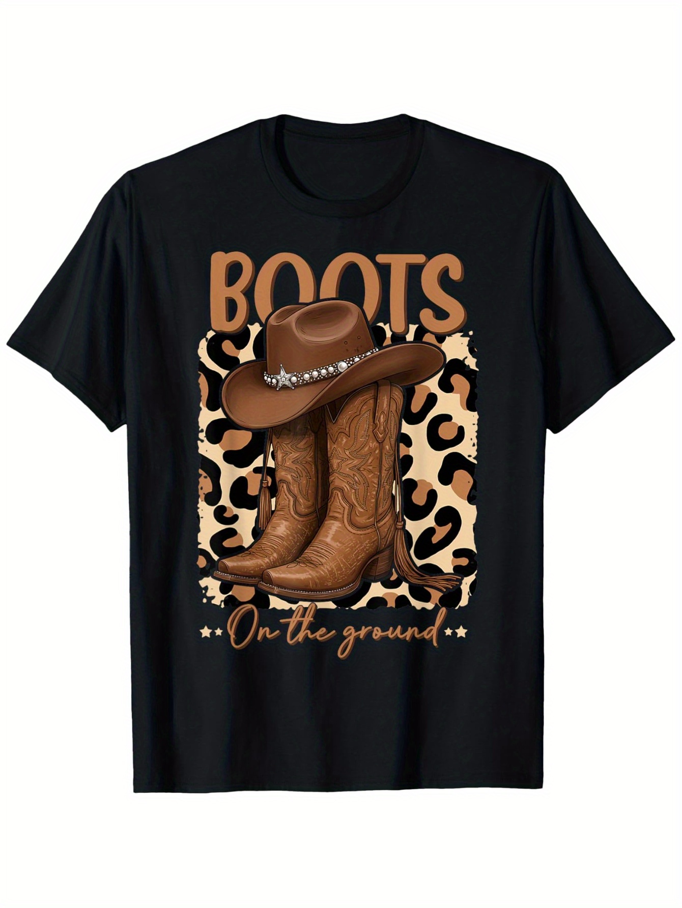 Boots On The Ground Cow Wester - Street Fashion Co reseña y precio