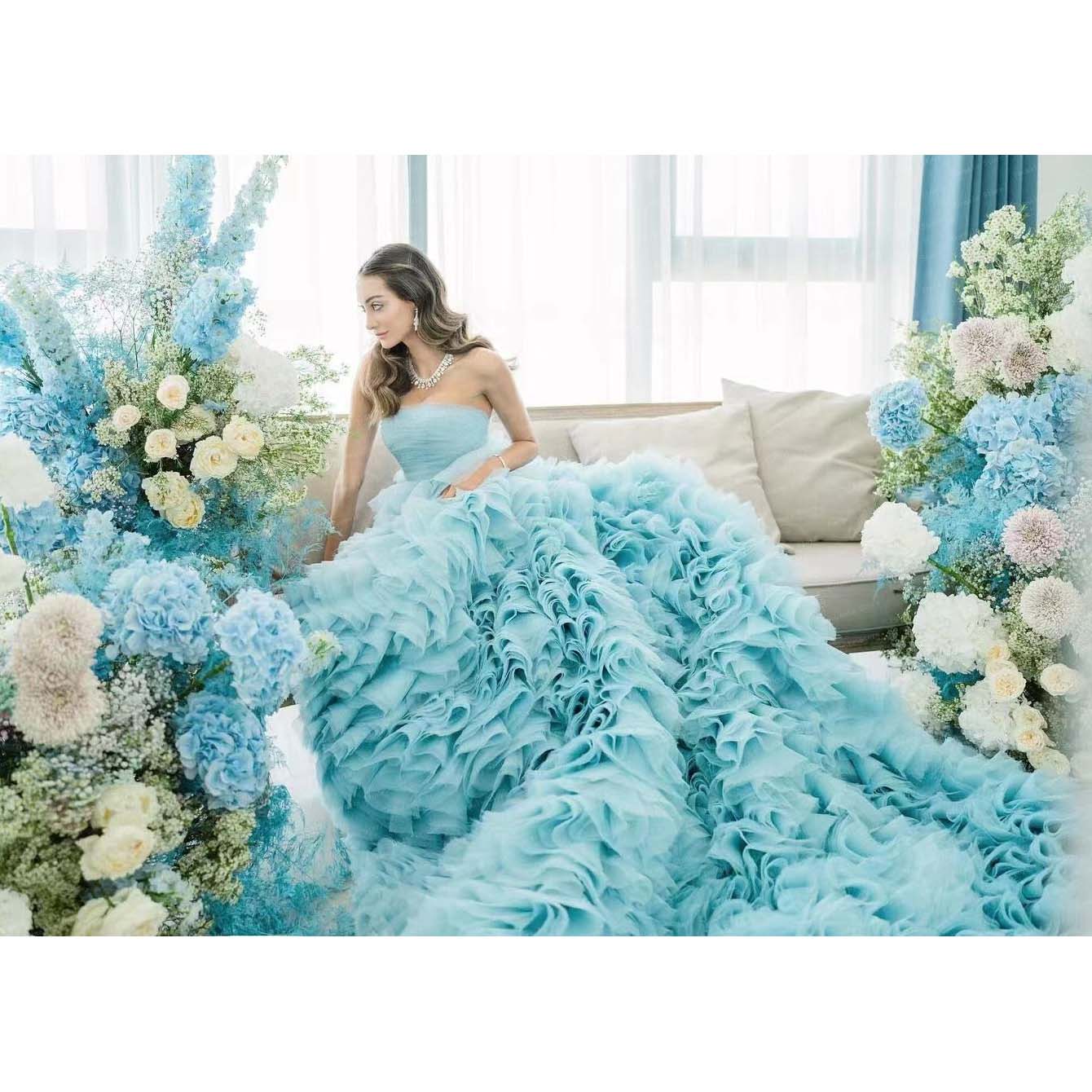 Fluffy Princess Party Dresses  - Street Fashion Photoshoot reseña y precio
