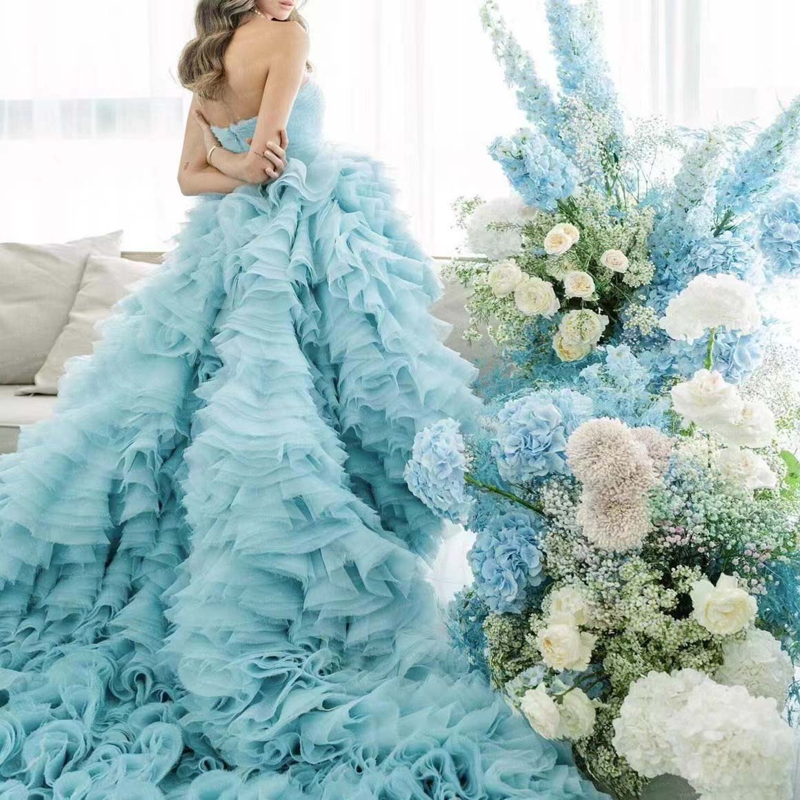 Fluffy Princess Party Dresses  - Street Fashion Photoshoot reseña y precio